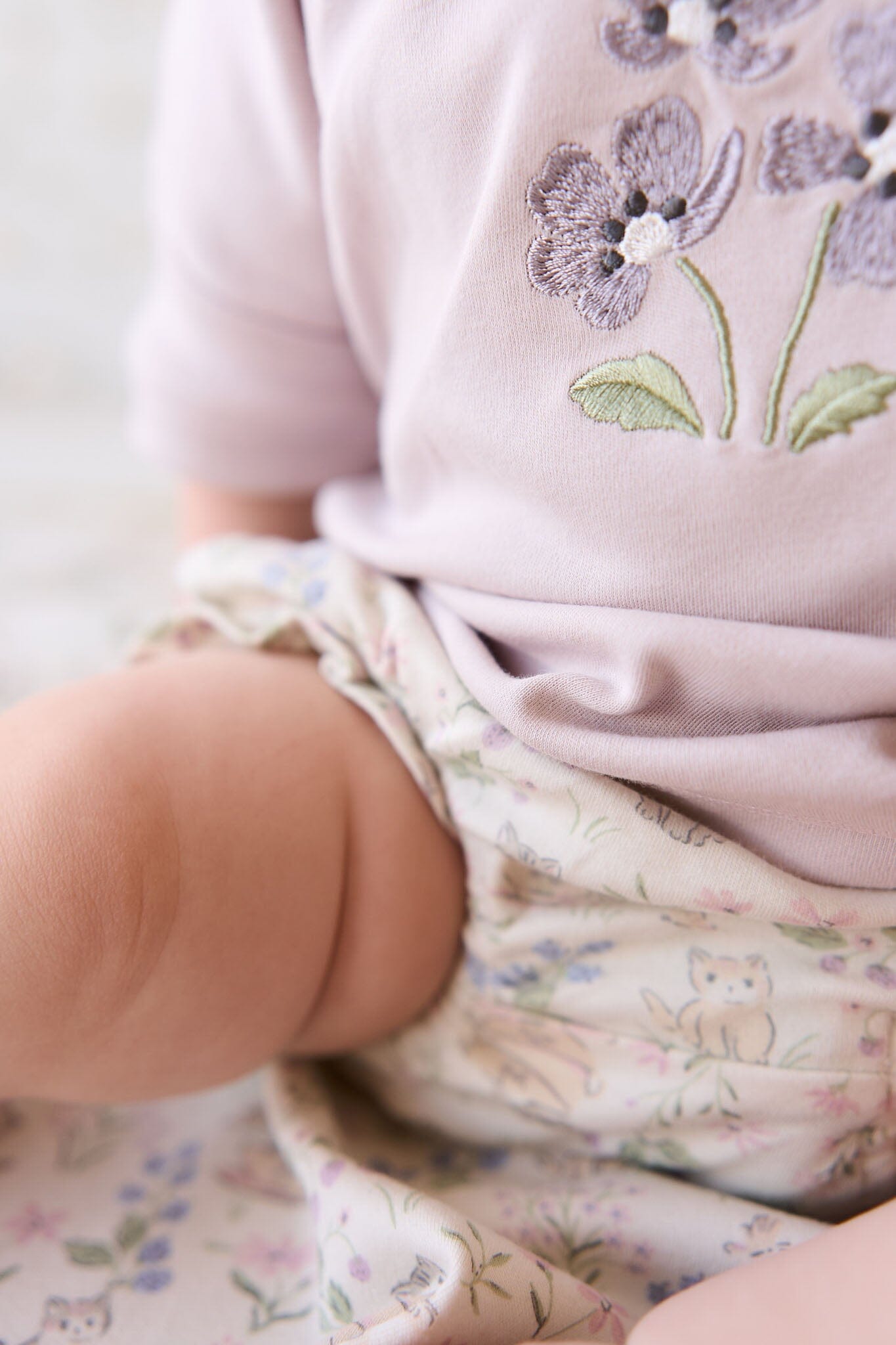 Jamie Kay Frill Bloomer - Moons Garden Lavender - Organic Cotton Bloomers Jamie Kay 