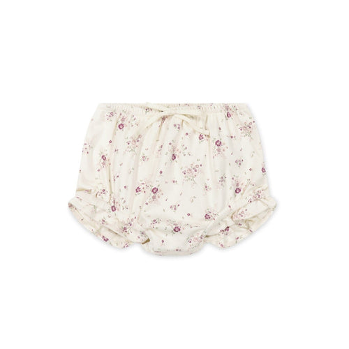 Jamie Kay Frill Bloomer - Sweet William Floral Natural - Organic Cotton