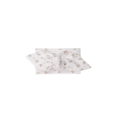 Jamie Kay Headband | Rose Floral Pink - Organic Cotton