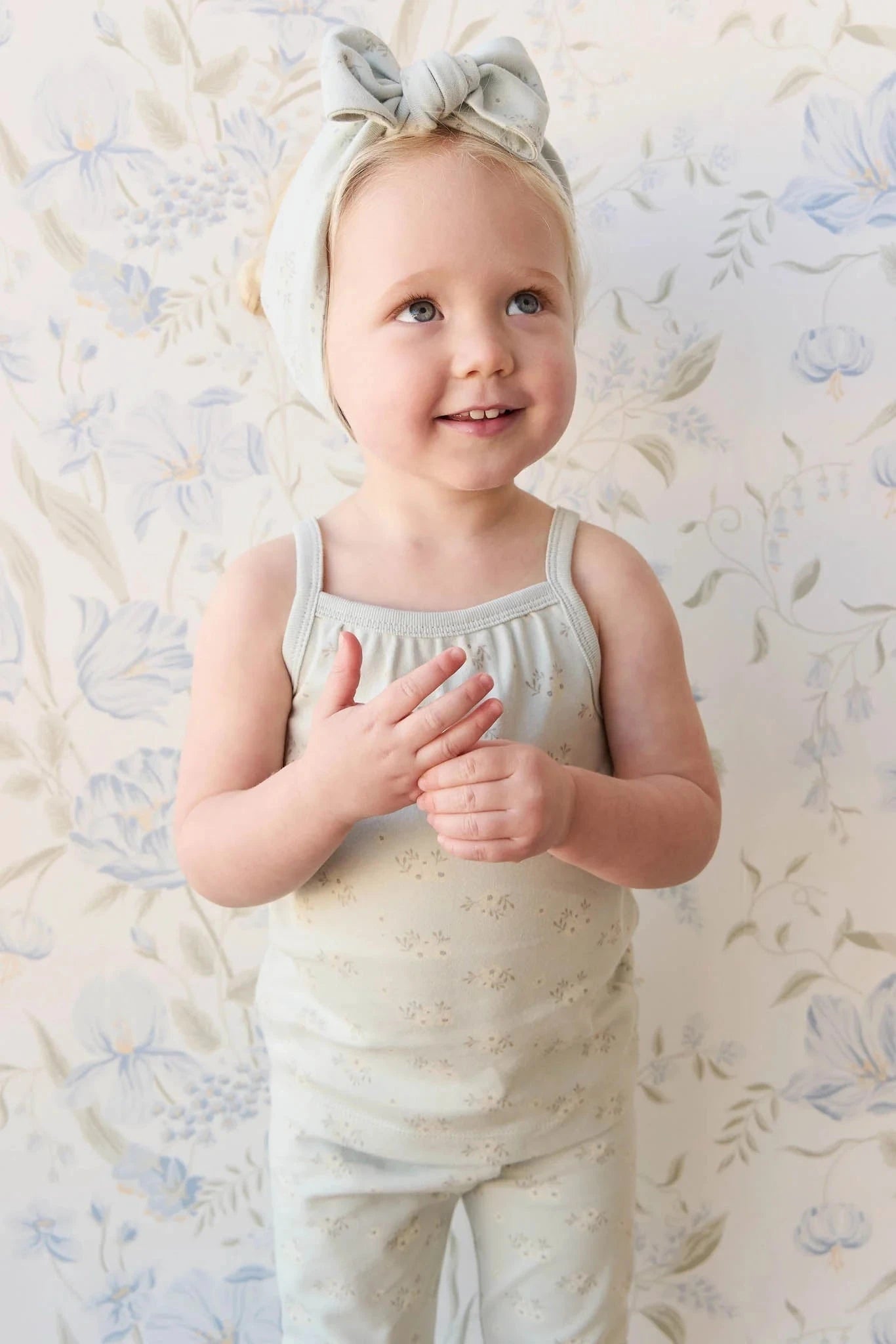 Jamie Kay Headband - Rose Floral Smoke - Organic Cotton Headband Jamie Kay 