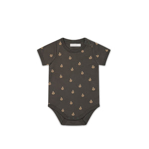 Jamie Kay Hudson Short Sleeve Bodysuit - Fox Cubs Wolf - Organic Cotton