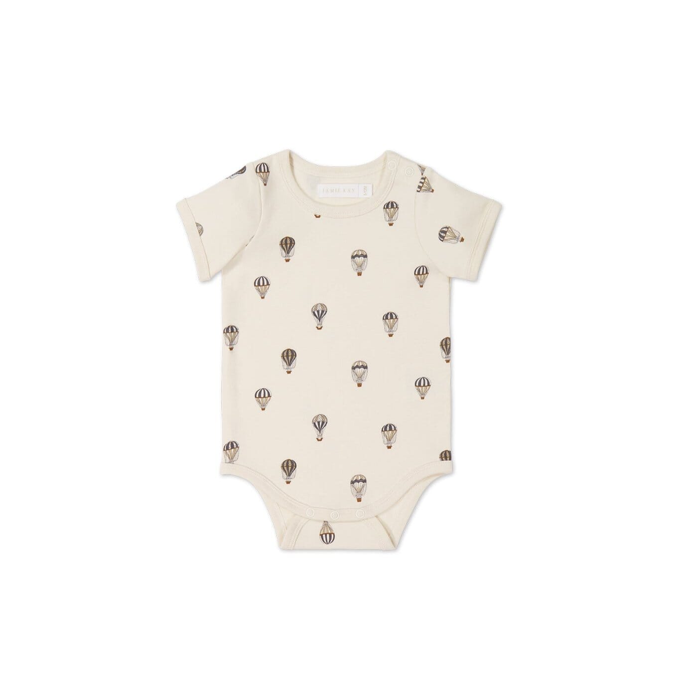 Jamie Kay Hudson Short Sleeve Bodysuit - Montgolfiere Cloud - Organic Cotton Bodysuit Jamie Kay 