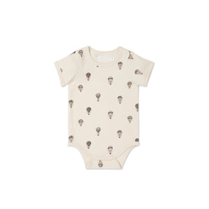 Jamie Kay Hudson Short Sleeve Bodysuit - Montgolfiere Cloud - Organic Cotton