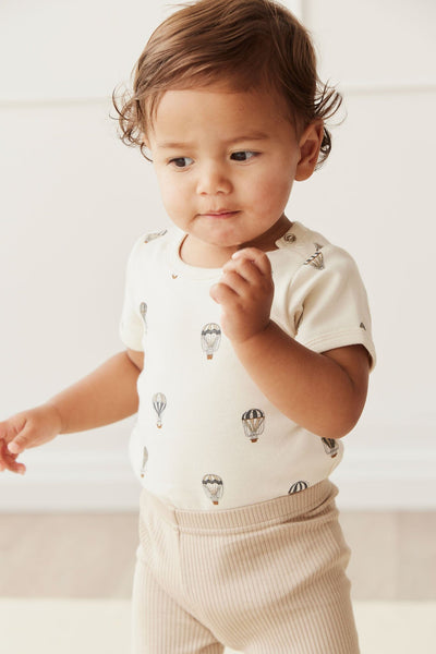 Jamie Kay Hudson Short Sleeve Bodysuit - Montgolfiere Cloud - Organic Cotton Bodysuit Jamie Kay 