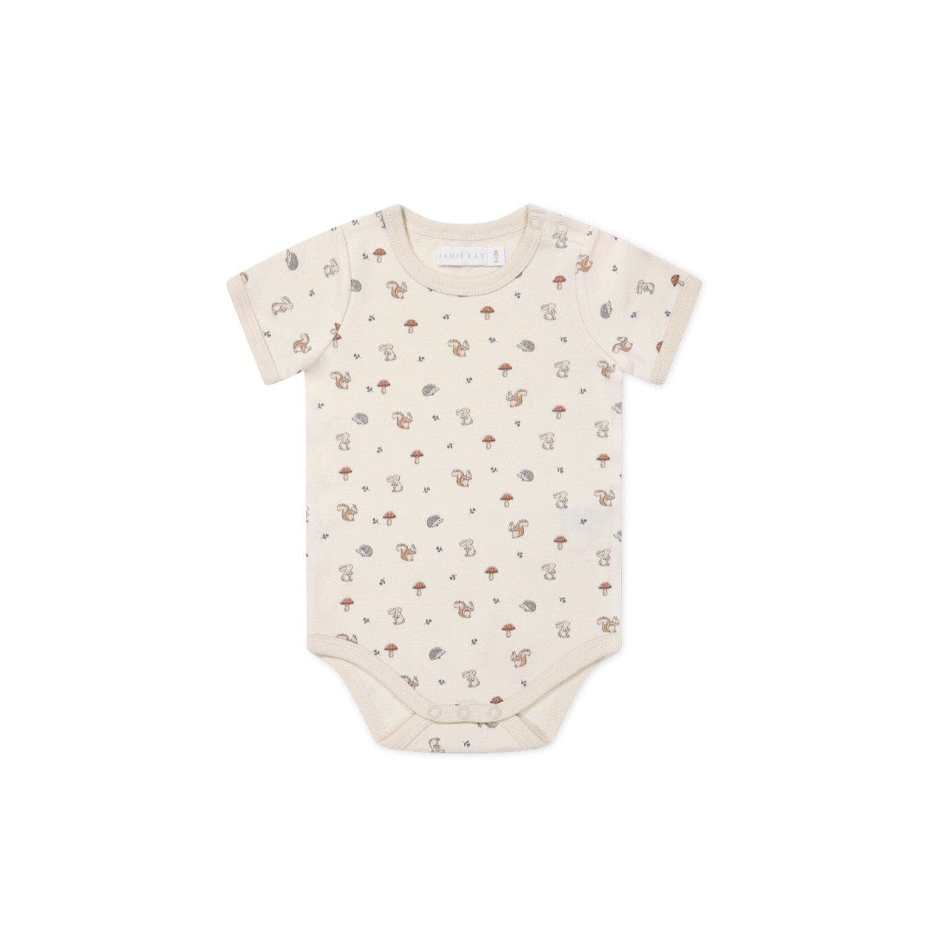 Jamie Kay Hudson Short Sleeve Bodysuit - Woodland Friends - Organic Cotton Bodysuit Jamie Kay 