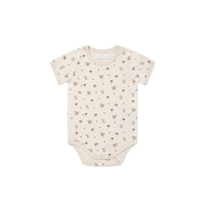 Jamie Kay Hudson Short Sleeve Bodysuit - Woodland Friends - Organic Cotton