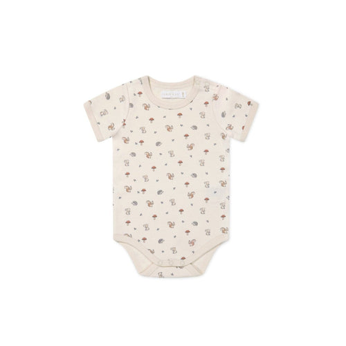 Jamie Kay Hudson Short Sleeve Bodysuit - Woodland Friends - Organic Cotton