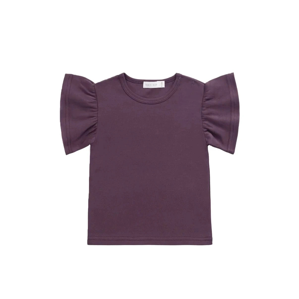 Jamie Kay Leah Top - Blackberry - Pima Cotton Short Sleeve Top Jamie Kay 