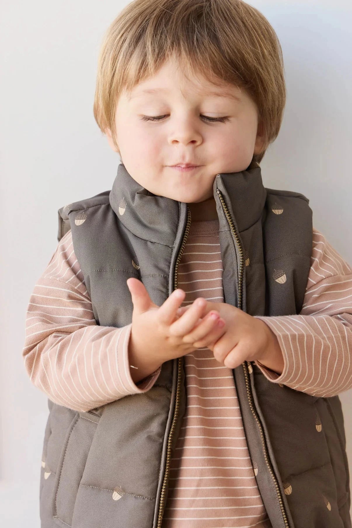 Jamie Kay Levi Long Sleeve Top | Daily Stripe Pale Terracotta/Buff - Organic Cotton Long Sleeve Top Jamie Kay 