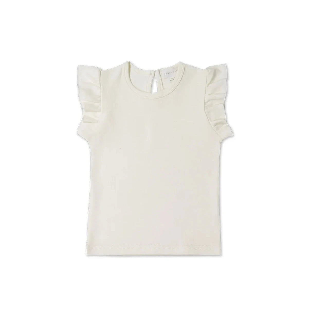 Jamie Kay Lila Top | Parchment - Pima Cotton Short Sleeve Top Jamie Kay 