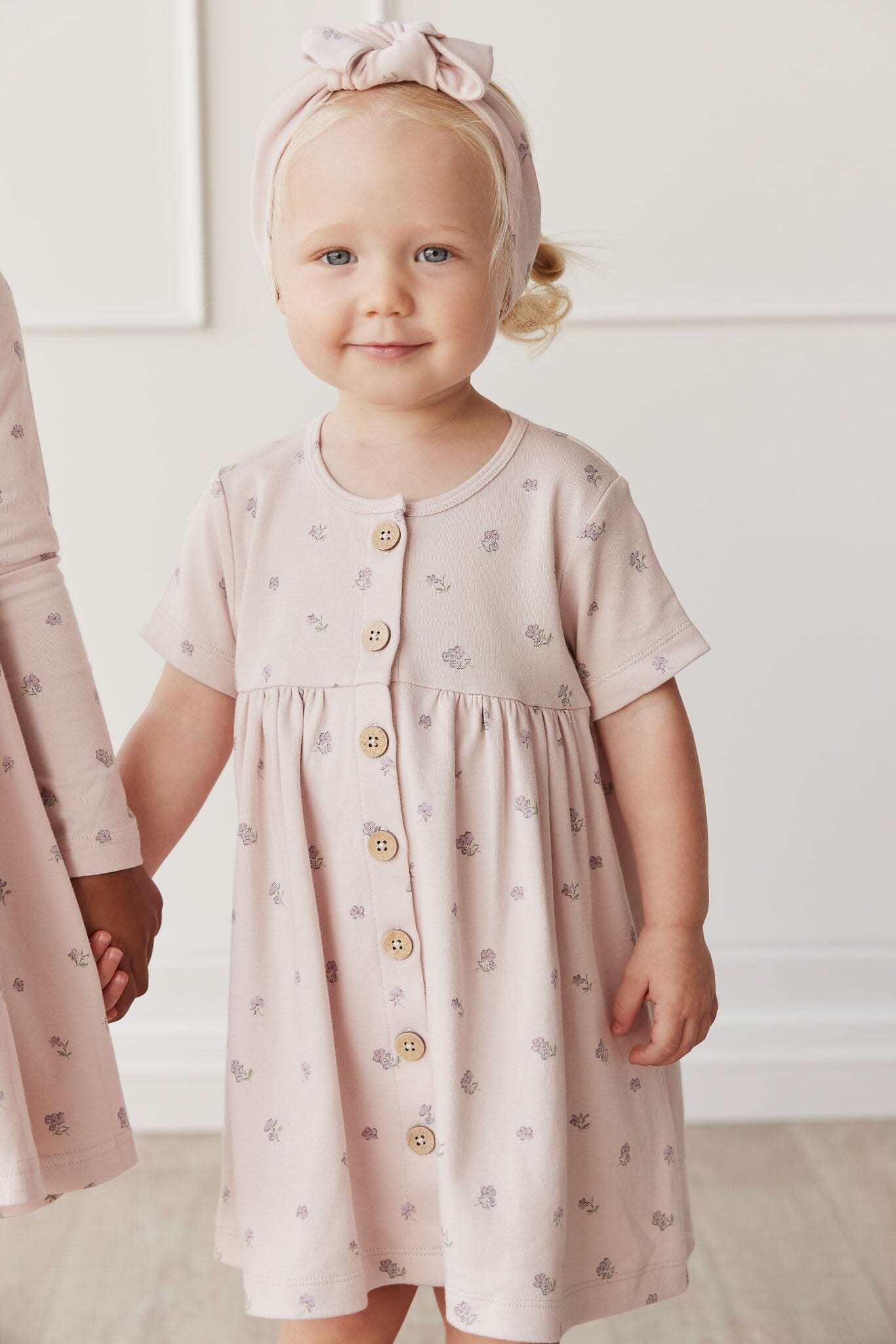 Jamie Kay Lola Dress - Meredith Violet - Organic Cotton Short Sleeve Dress Jamie Kay 