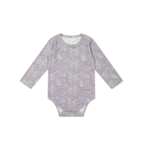 Jamie Kay Long Sleeve Bodysuit - April Lilac - Organic Cotton