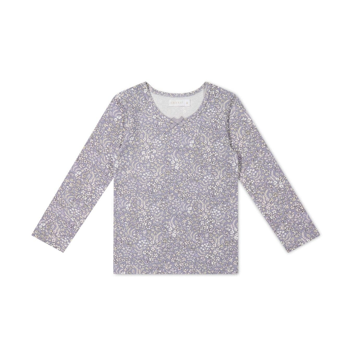 Jamie Kay Long Sleeve Top - April Lilac - Organic Cotton Long Sleeve Top Jamie Kay 