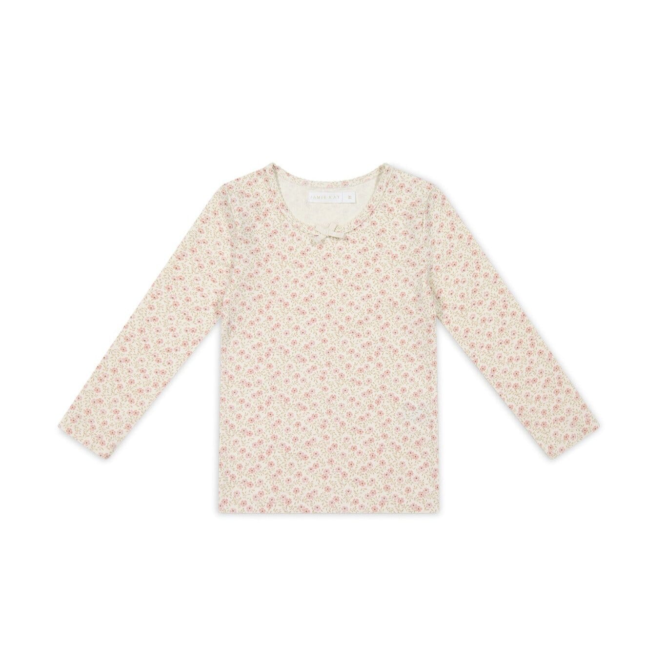 Jamie Kay Long Sleeve Top - Emmy Egret - Organic Cotton Long Sleeve Top Jamie Kay 