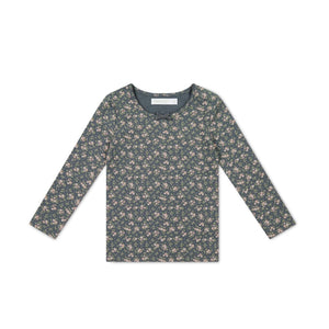 Jamie Kay Long Sleeve Top - Rosalie Floral Lava - Organic Cotton