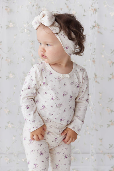 Jamie Kay Long Sleeve Top - Sweet William Floral Natural - Organic Cotton Long Sleeve Top Jamie Kay 