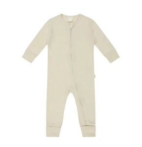 Jamie Kay Modal Frankie Zip Onepiece - Cloud - Organic Cotton