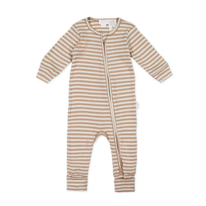 Jamie Kay Modal Gracelyn Onepiece | Narrow Stripe Baker/Cloud - Organic Cotton