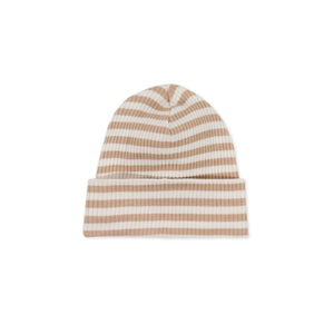 Jamie Kay Modal Lennon Beanie | Narrow Stripe Baker/Cloud - Organic Cotton