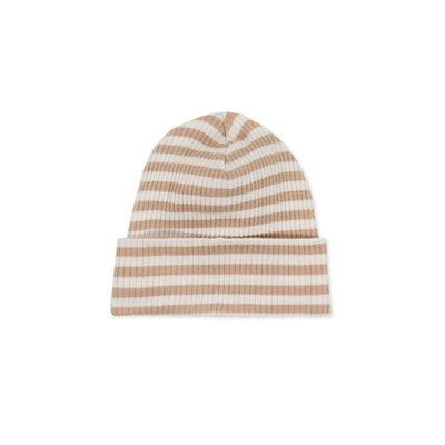 Jamie Kay Modal Lennon Beanie | Narrow Stripe Baker/Cloud - Organic Cotton Beanie Jamie Kay 