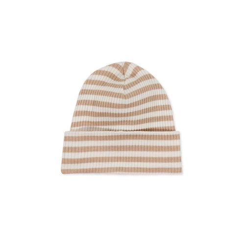 Jamie Kay Modal Lennon Beanie | Narrow Stripe Baker/Cloud - Organic Cotton