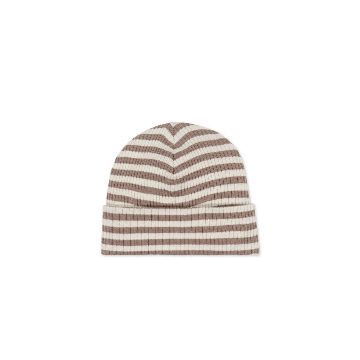 Jamie Kay Modal Lennon Beanie - Narrow Stripe Tweed/Cloud - Organic Cotton Beanie Jamie Kay 