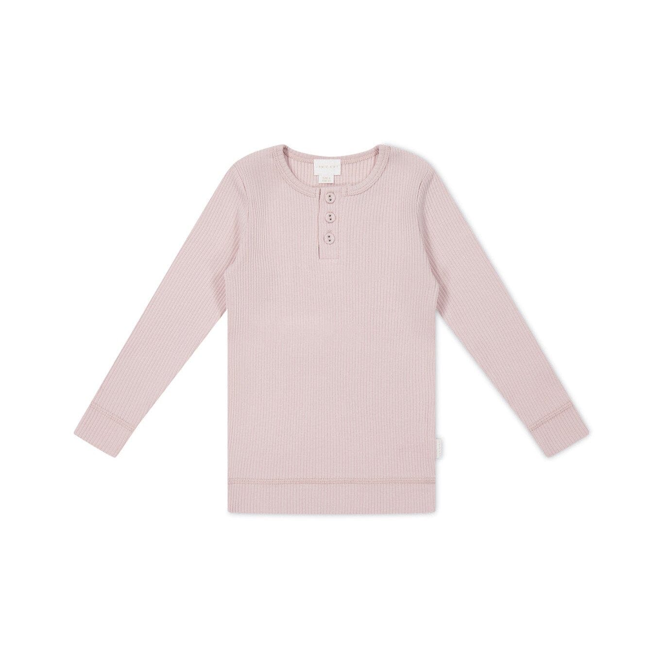 Jamie Kay Modal Long Sleeve Henley - Tulip Marle - Organic Cotton Long Sleeve Top Jamie Kay 