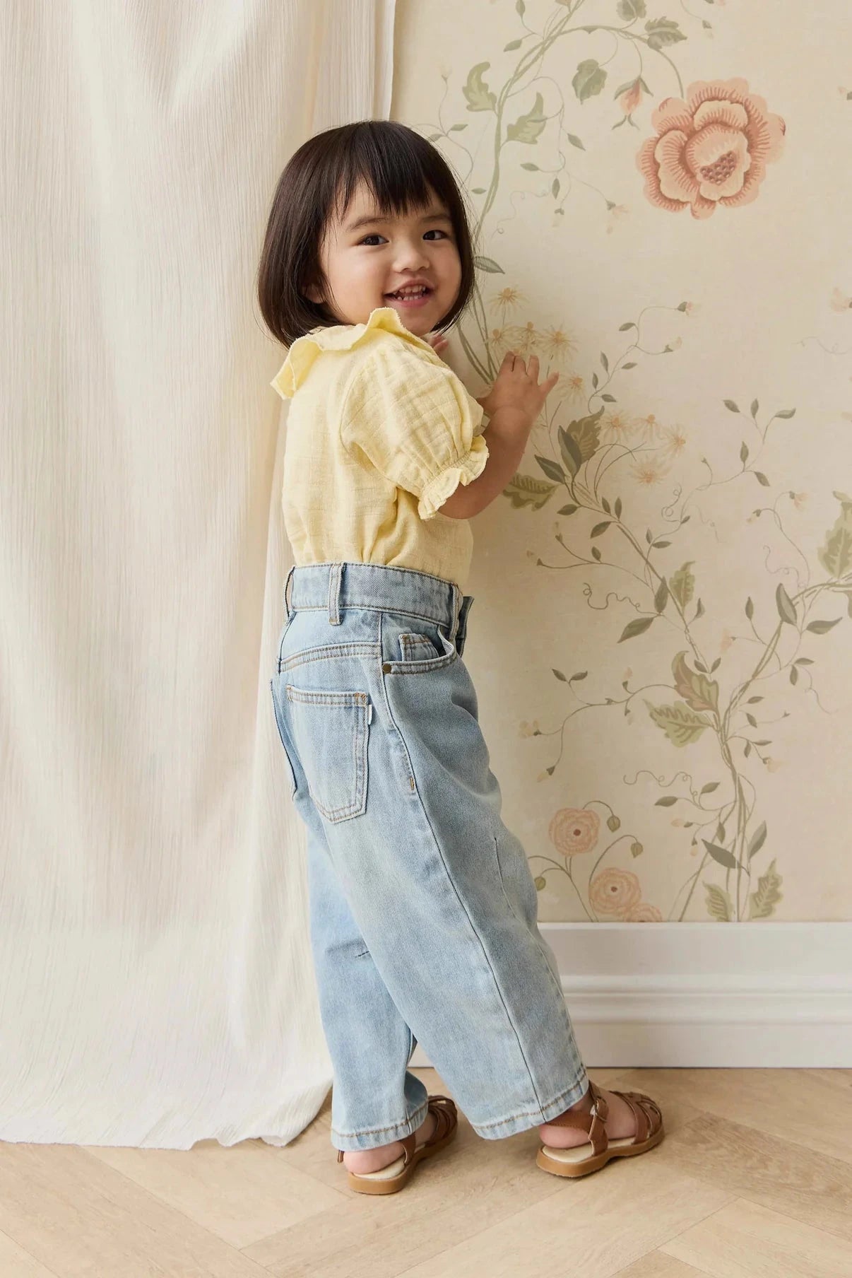Jamie Kay Muslin Alora Top - Sunshine - Organic Cotton Short Sleeve Top Jamie Kay 