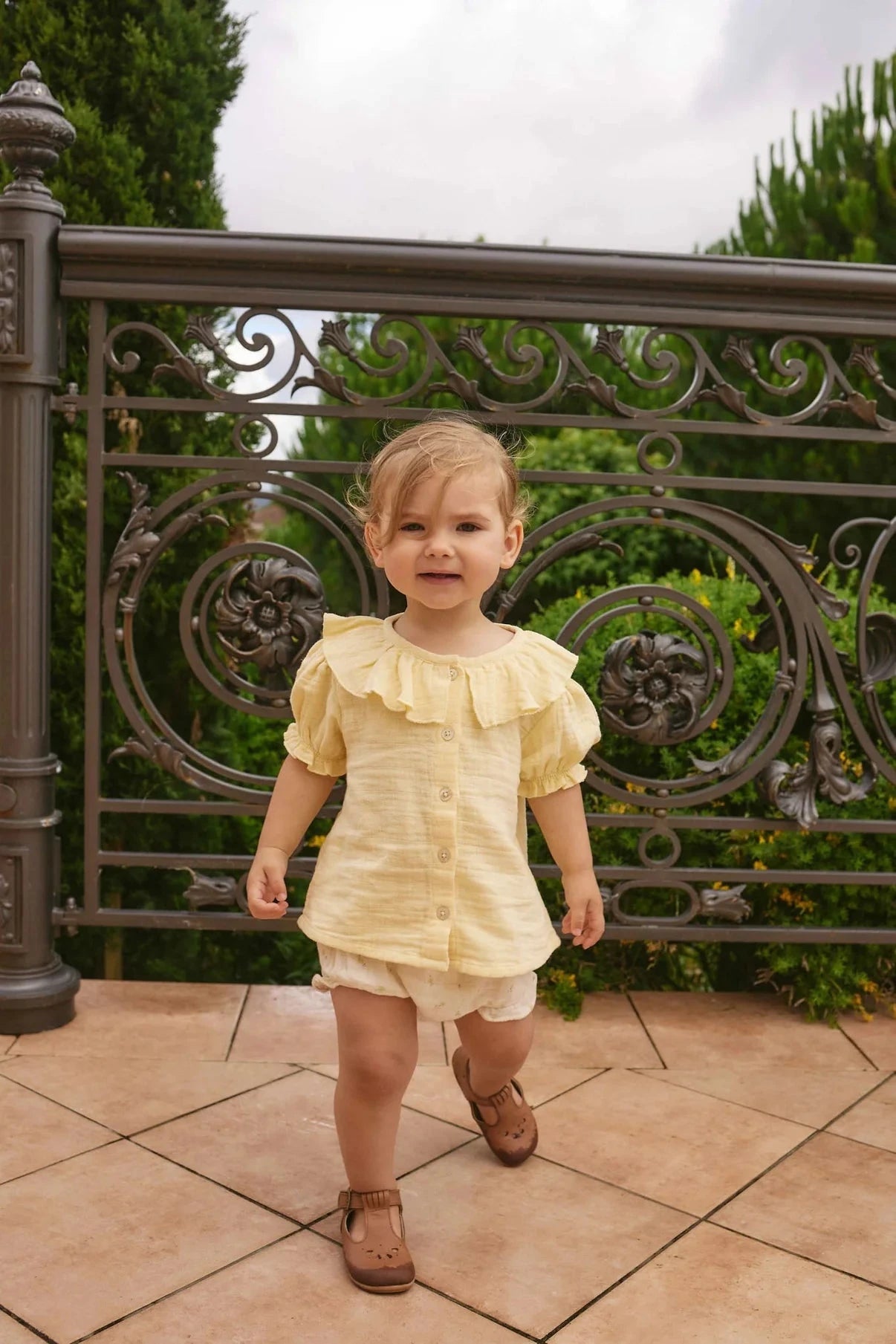 Jamie Kay Muslin Alora Top - Sunshine - Organic Cotton Short Sleeve Top Jamie Kay 