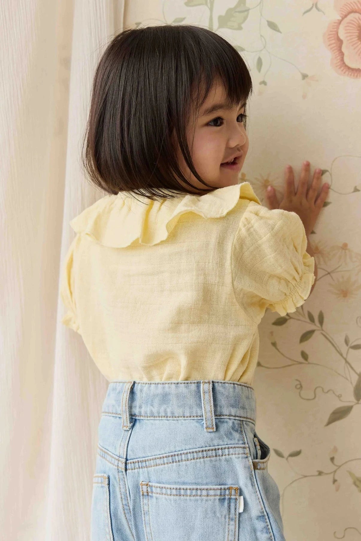 Jamie Kay Muslin Alora Top - Sunshine - Organic Cotton Short Sleeve Top Jamie Kay 