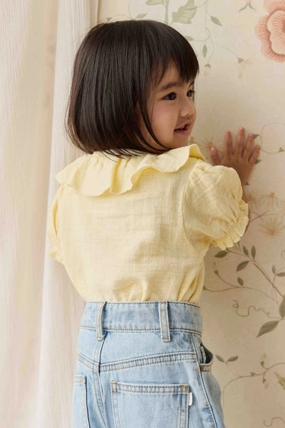 Jamie Kay Muslin Alora Top - Sunshine - Organic Cotton Short Sleeve Top Jamie Kay 
