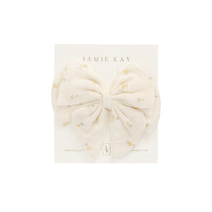 Jamie Kay Muslin Annalise Bow - Vintage Ditsy - Organic Cotton - PREORDER