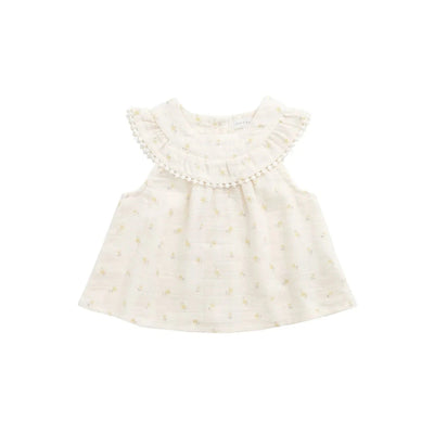 Jamie Kay Muslin Annalise Top - Vintage Ditsy - Organic Cotton Short Sleeve Top Jamie Kay 