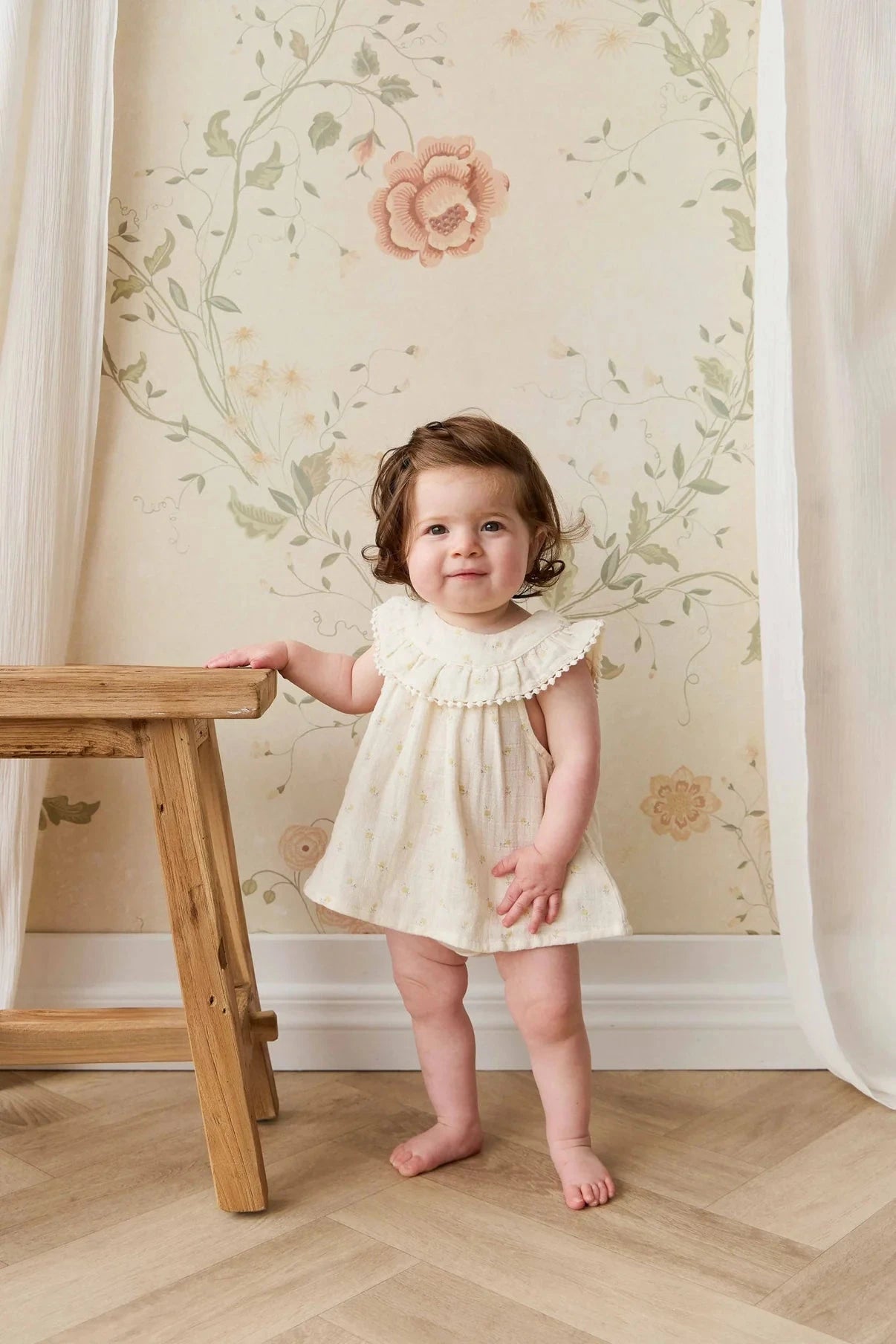 Jamie Kay Muslin Annalise Top - Vintage Ditsy - Organic Cotton Short Sleeve Top Jamie Kay 