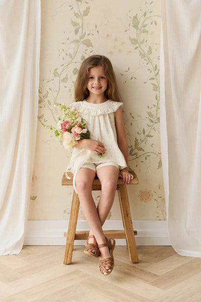 Jamie Kay Muslin Annalise Top - Vintage Ditsy - Organic Cotton Short Sleeve Top Jamie Kay 
