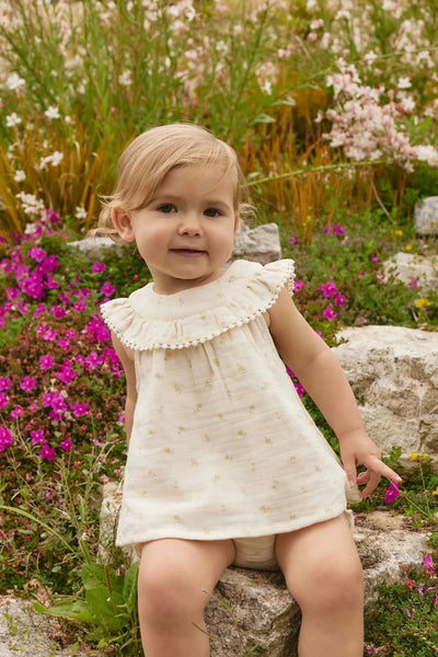 Jamie Kay Muslin Annalise Top - Vintage Ditsy - Organic Cotton Short Sleeve Top Jamie Kay 