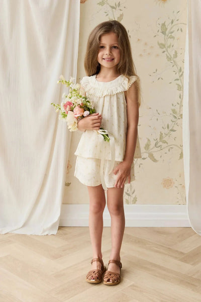Jamie Kay Muslin Annalise Top - Vintage Ditsy - Organic Cotton Short Sleeve Top Jamie Kay 