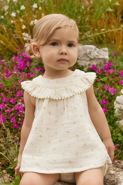 Jamie Kay Muslin Annalise Top - Vintage Ditsy - Organic Cotton Short Sleeve Top Jamie Kay 