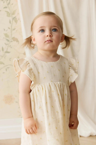 Jamie Kay Muslin Brielle Dress - Vintage Ditsy - Organic Cotton Short Sleeve Dress Jamie Kay 