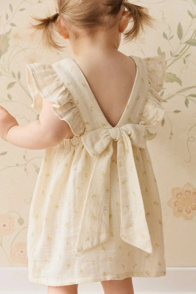 Jamie Kay Muslin Brielle Dress - Vintage Ditsy - Organic Cotton Short Sleeve Dress Jamie Kay 
