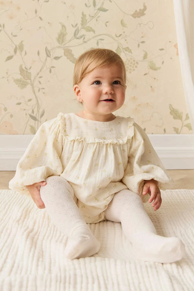 Jamie Kay Muslin Frances Playsuit - Vintage Ditsy - Organic Cotton Playsuit Jamie Kay 