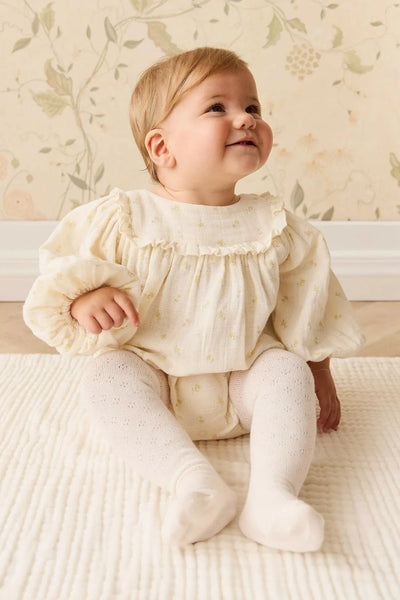Jamie Kay Muslin Frances Playsuit - Vintage Ditsy - Organic Cotton Playsuit Jamie Kay 