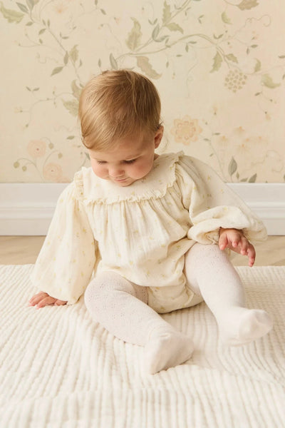 Jamie Kay Muslin Frances Playsuit - Vintage Ditsy - Organic Cotton Playsuit Jamie Kay 