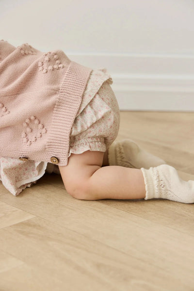 Jamie Kay Muslin Frill Bloomer - Claudette Rose - Organic Cotton Bloomers Jamie Kay 