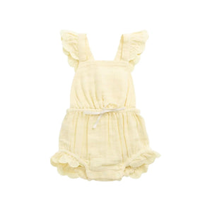 Jamie Kay Muslin Luciana Playsuit - Sunshine - Organic Cotton - PREORDER