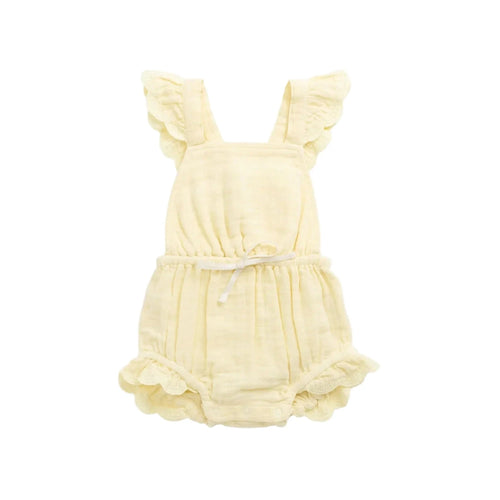 Jamie Kay Muslin Luciana Playsuit - Sunshine - Organic Cotton - PREORDER