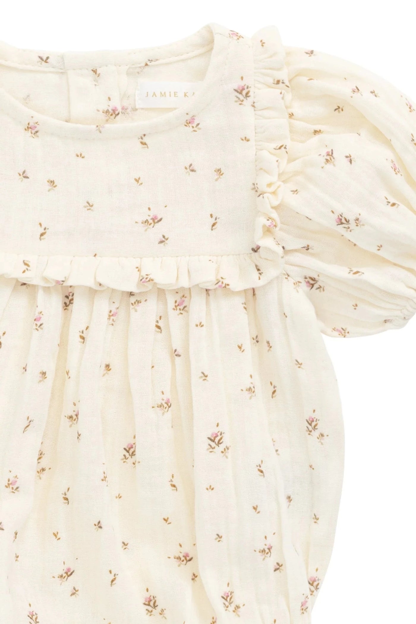 Jamie Kay Muslin Odette Playsuit - Dina Antique - Organic Cotton Playsuit Cherrie Baby Boutique 