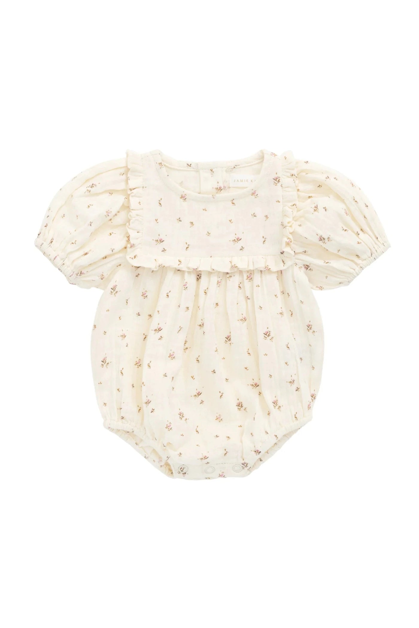 Jamie Kay Muslin Odette Playsuit - Dina Antique - Organic Cotton Playsuit Cherrie Baby Boutique 