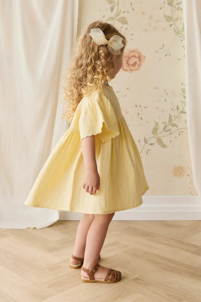 Jamie Kay Muslin Phillipa Dress - Sunshine - Organic Cotton Short Sleeve Dress Jamie Kay 