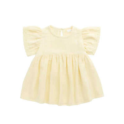 Jamie Kay Muslin Phillipa Dress - Sunshine - Organic Cotton Short Sleeve Dress Jamie Kay 